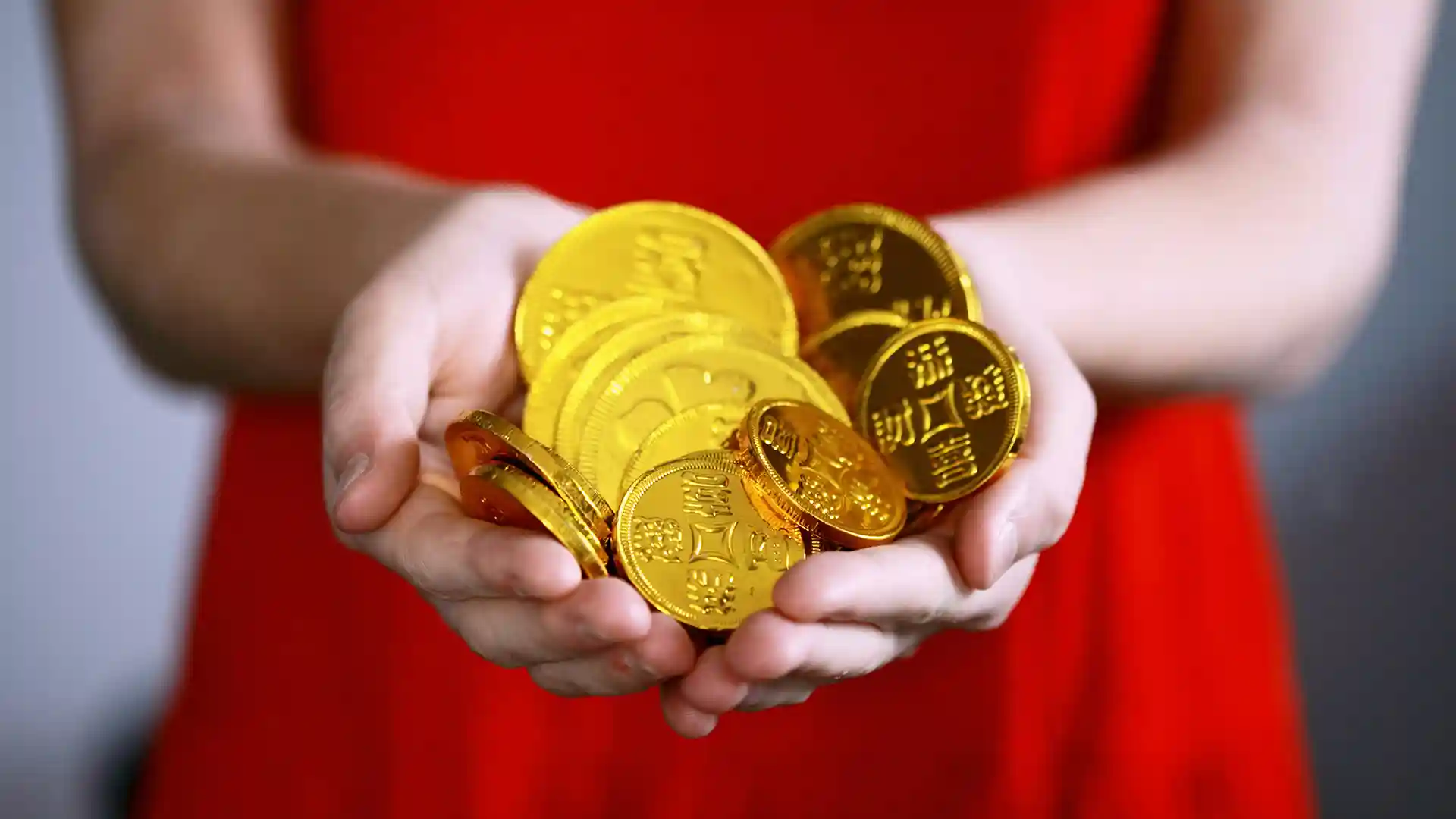 Collection of gold coins.